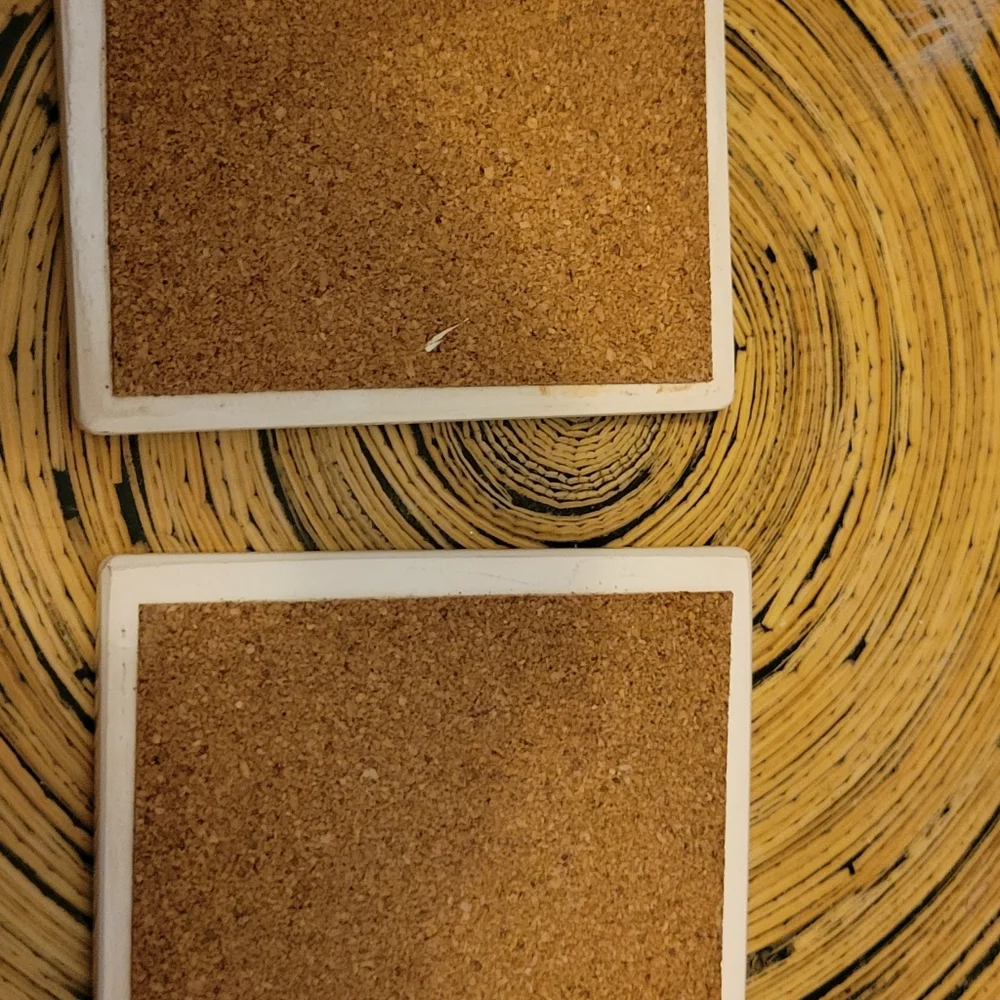* 2 Huskers coasters